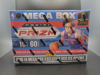 2021-22 Panini NBA Prizm Basketball Trading Card Mega Box