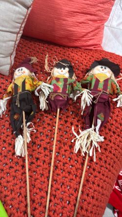Scare crows on a Stick.