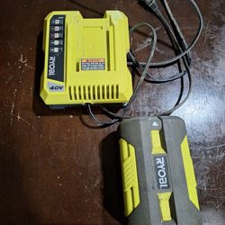 Ryobi 40V Battery with Charger
