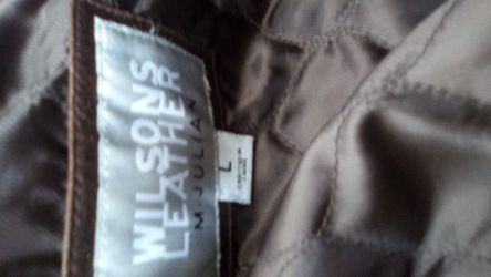 Misc vintage cowboy hats, leather jacket, Giants signed cap