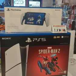 Ps5 Spiderman 2 Digital Edition Bundle and Ps5portable Station Brand New Available On Payments $50 Down 