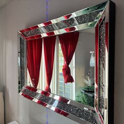 Glass Console and Mirror 