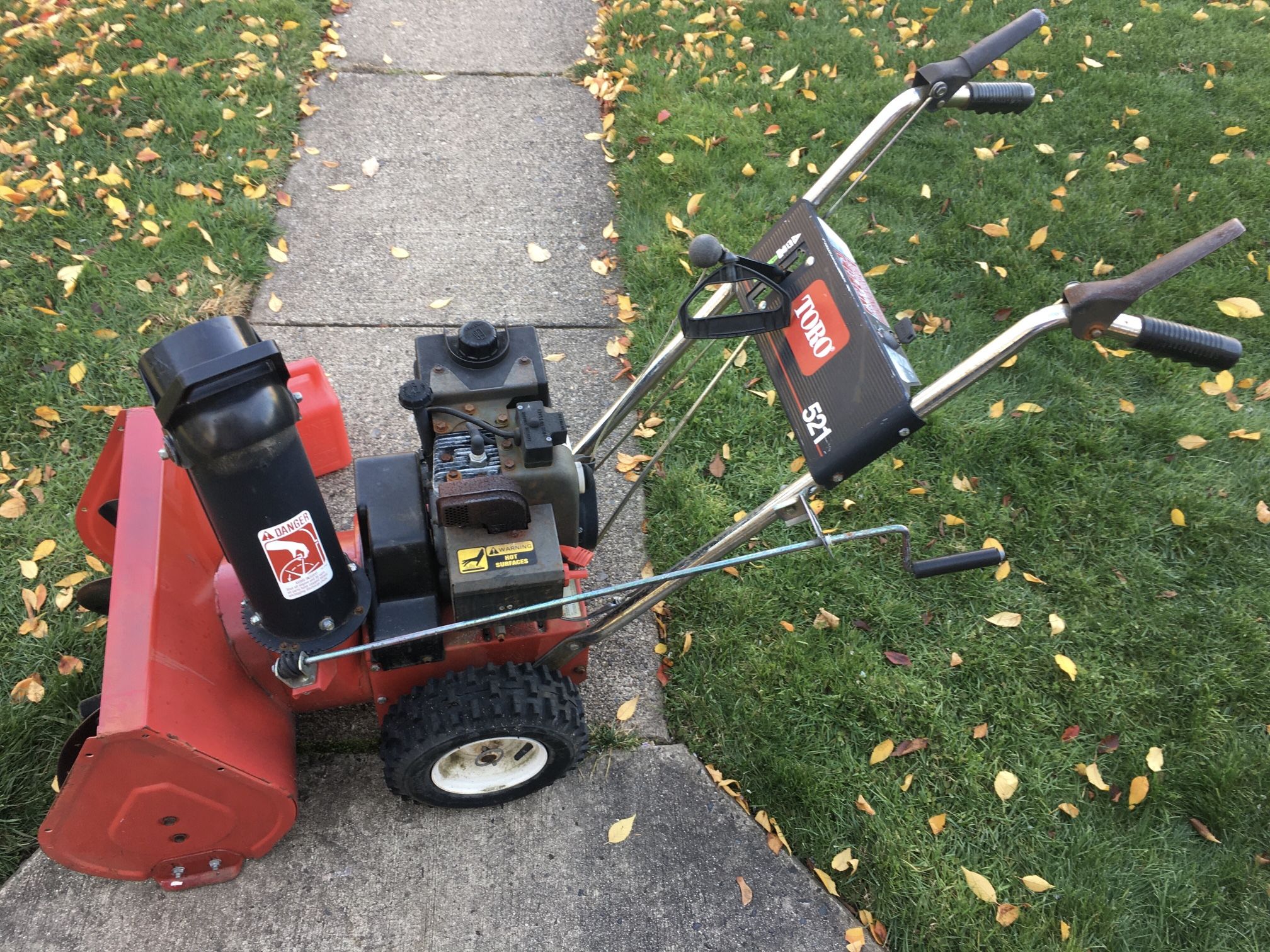 Toro 521 Snowblower Snowthrower