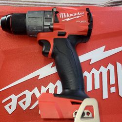 MILWAKEE M18 BRUSHLESS FUEL 1/2" HAMMER DRILL DRIVER TOOL ONLY NEW 