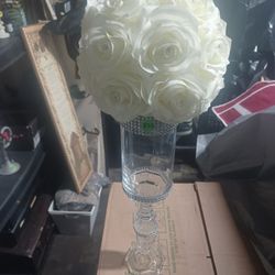Glass Vase With Flower