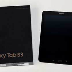 Like New Samsung Galaxy Tab S3 9.7" T827V  32GB Black Wi-Fi + Unlocked Cellular Verizon