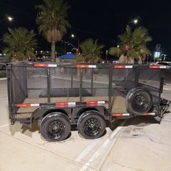 NEW 2026 Utility Landscape Tráiler With Ramp Gate And Storage Box 