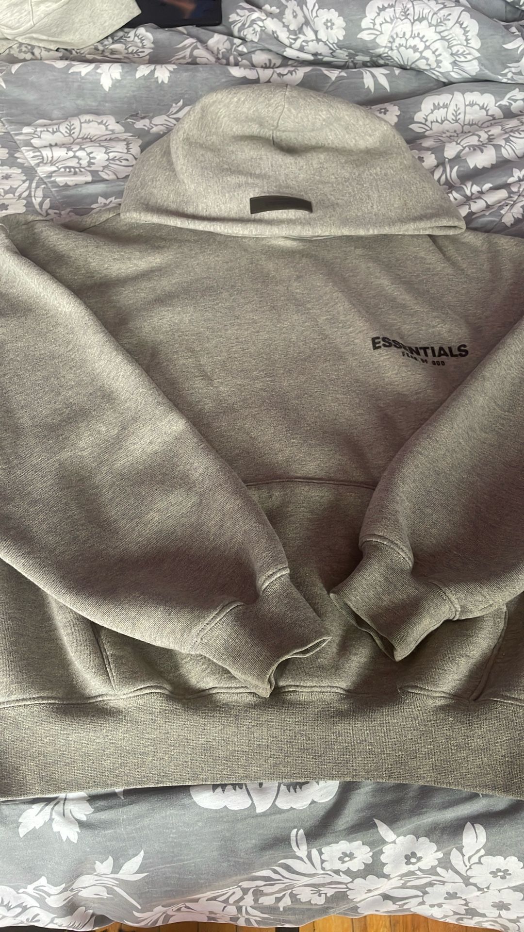 Essentials Heather Gray Hoodie