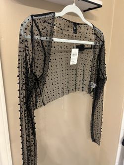 Sheer Beaded Bolero - M