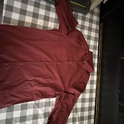 Maroon Dress Shirt 