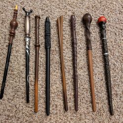 8 Harry Potter Wands Noble Collection 