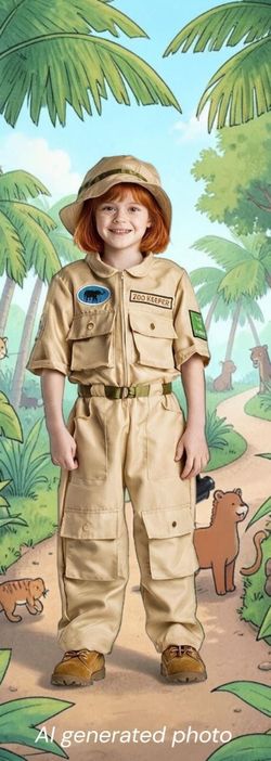 Kids Safari Zookeeper Costume, 2T