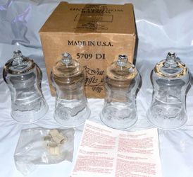 VTG (4) Home Interior Horse & Sleigh Winterland Votive Sconce Cup Holder 5709 DI