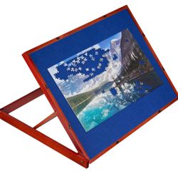 1500 Piece Wooden Jigsaw Puzzle Table Puzzle Easel - with Wooden Cover, Adjustable Hight Puzzle Board | 27” X 35” Jigsaw Puzzle Board Portable - Porta