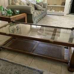 Wodden Center Table With two Side Tables