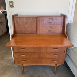 Vintage Teak Danish Modern Secretary’s Desk 