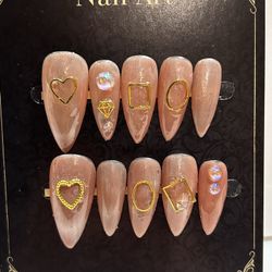 Nude Almond Nails 