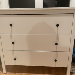 IKEA KOPPANG 3-drawer chest, white, 35 3/8x32 5/8 