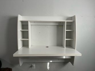 Floating White Desk