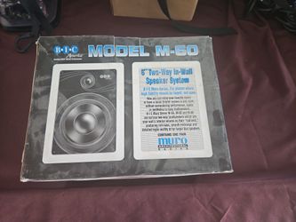 BIC M-60 6" In Wall Speaker System