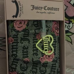 Black beige blooms wallet juicy contour