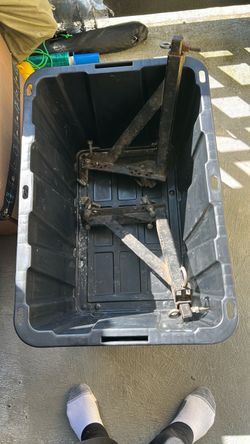 Camper clamps or fasteners + bin