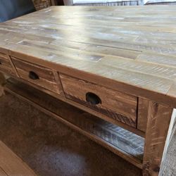 Coffee Table And Matching Side Table