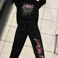 Spider Track Suit Black Medium 