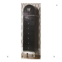 Black Hollywood Swank Lingerie Chest By Michael Amini!