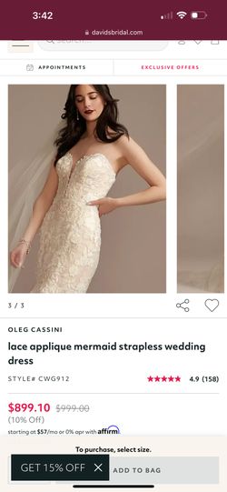 Dave And Bridal Wedding Dress