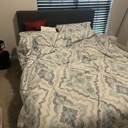 Queen bed Frame And mattress For Sale 