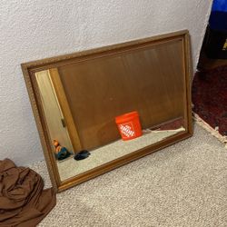 Vintage Glass Mirror 