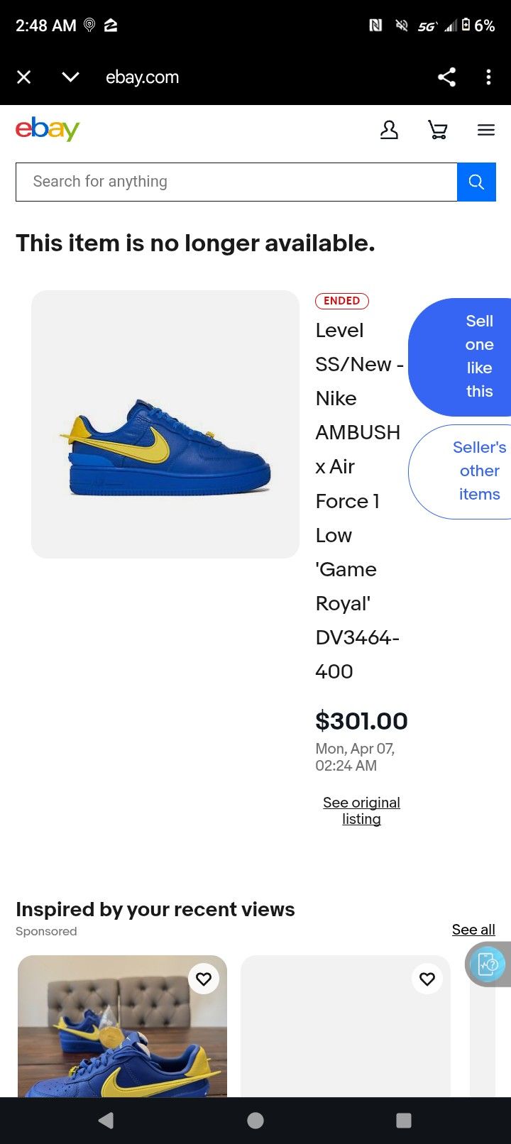 Brand New Air Force Ones Nike Ambush Real Authentic