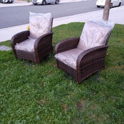 Rocking Chairs Patio Swivel Rocking Chairs Outdoor Rocking Swivel Chairs Swivel Patio Chairs Patio Set Patio Furniture Brand New 🆕🚛🚎🆕