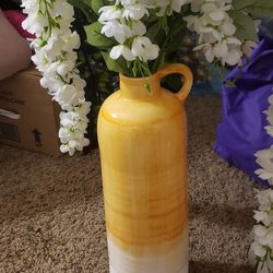 Tall Vase With Flowers