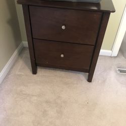 Two Drawer Bedside Table 