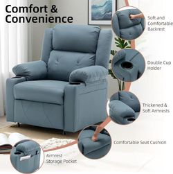 ❤️‍🔥 Power Recliner Chair with Vibration Massage & Heat