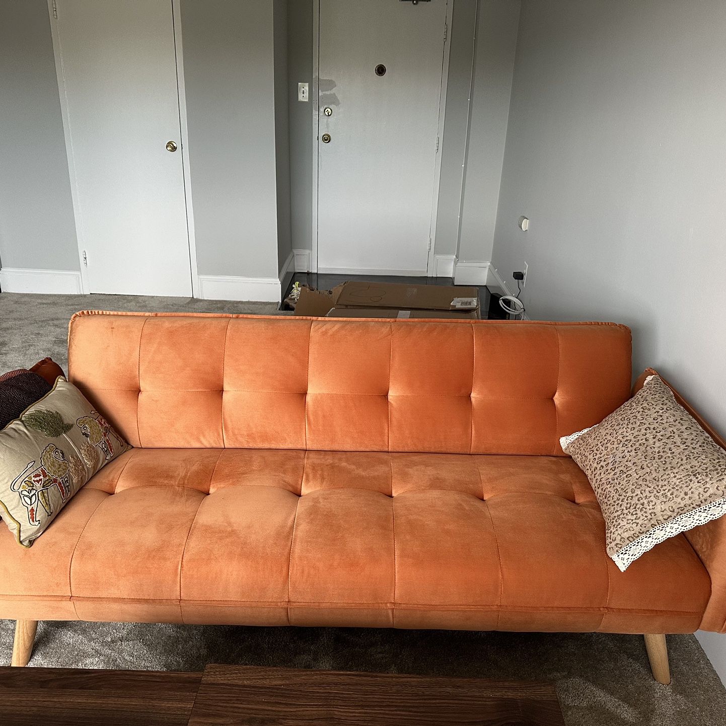 Sleeper Sofa In Orange