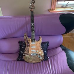 Custom 1 Of A Kind Playboy Fender Stratocaster Guitar With Fender Lace Sensor Pick Ups This Guitar Plays Like Butter 