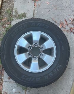 OEM 16" Toyota 6-Lug Wheel/Rim w/ Flat Tire 265/70R16