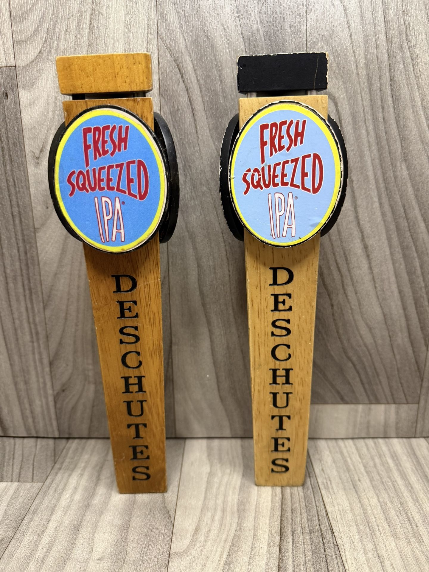 Deschutes Fresh Squeezed IPA Beer Tap Handles Bend Oregon Set Of 2