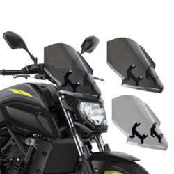Sell New Wind Deflector Fit for Yamaha MT07 FZ07 2018 2019 Motorcycle Windscreen Windshield MT-07 FZ-07 MT 07 Parabris Motorcycle