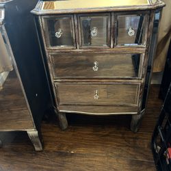 Nightstand Mirrored 