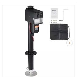 VEVOR Electric Trailer Jack 3500 lbs. Capacity Electric Tongue Jack w/Waterproof Cover for Lifting RV Trailer 9.84 - 33.85 in.
