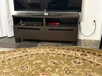 Dark Espresso TV Stand / Media Console with Storage Drawers