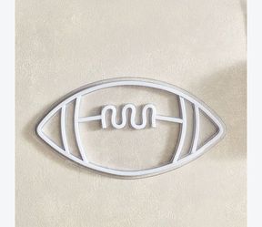 Celebrate It Tailgate Football LED Neon Sign USB Operated White Light Decor