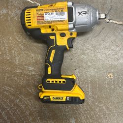 Dewalt, Dc F900 half inch brushless three speed impact with 128H battery
