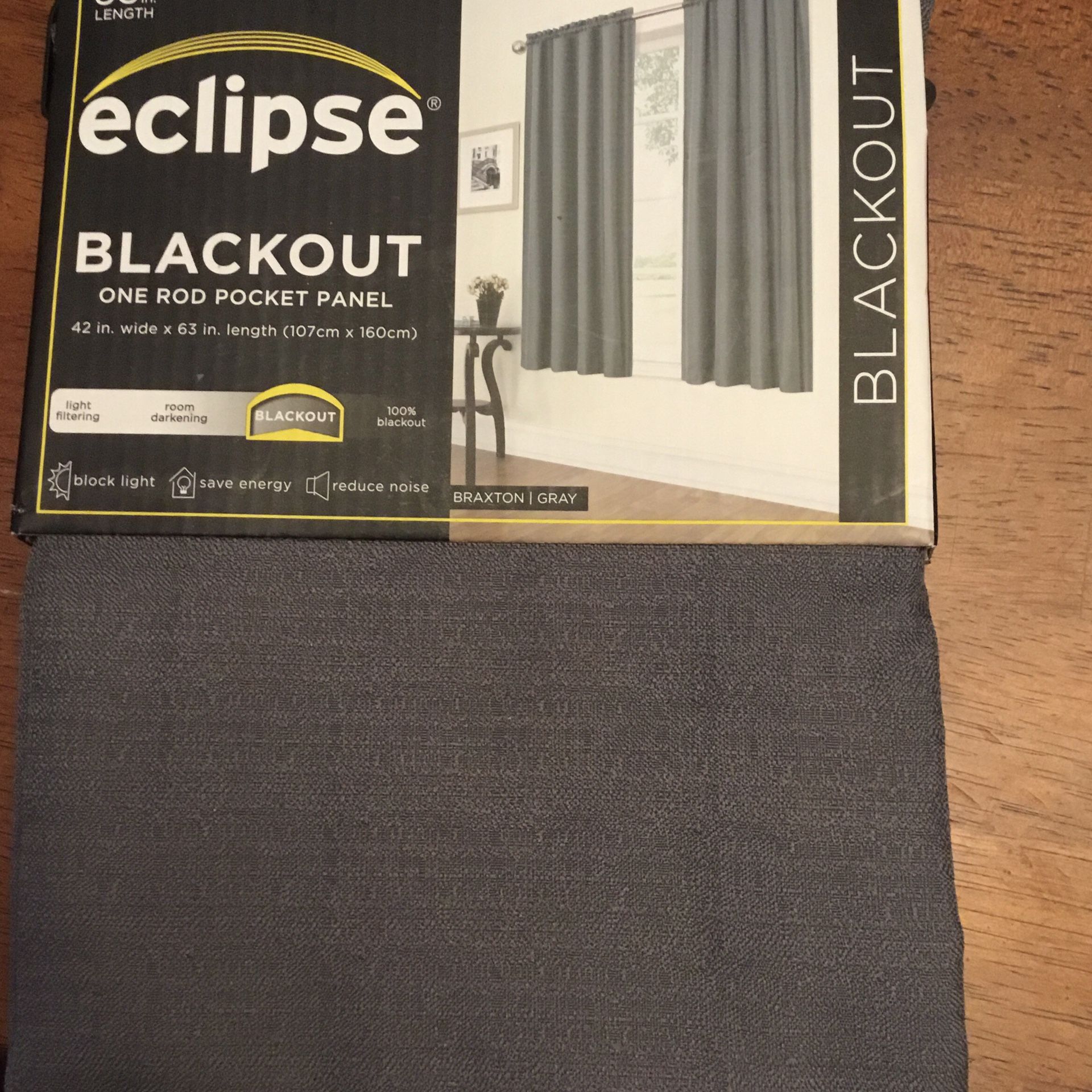 Eclipse Blackout curtain panels 84in Long