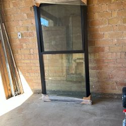 New Black Aluminum Frame Window – Never Used