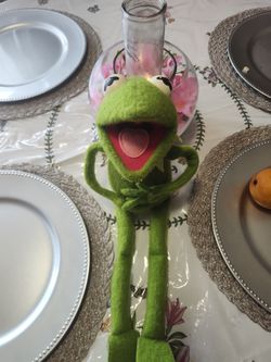 Vintage Kermit frog puppet